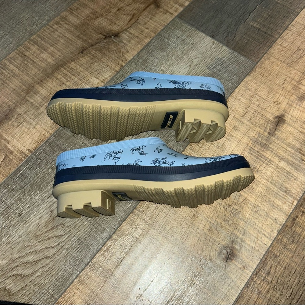 Pendleton Blue Garden Shoes Cowgirl Size 6 EUR 37 - Picture 12 of 14